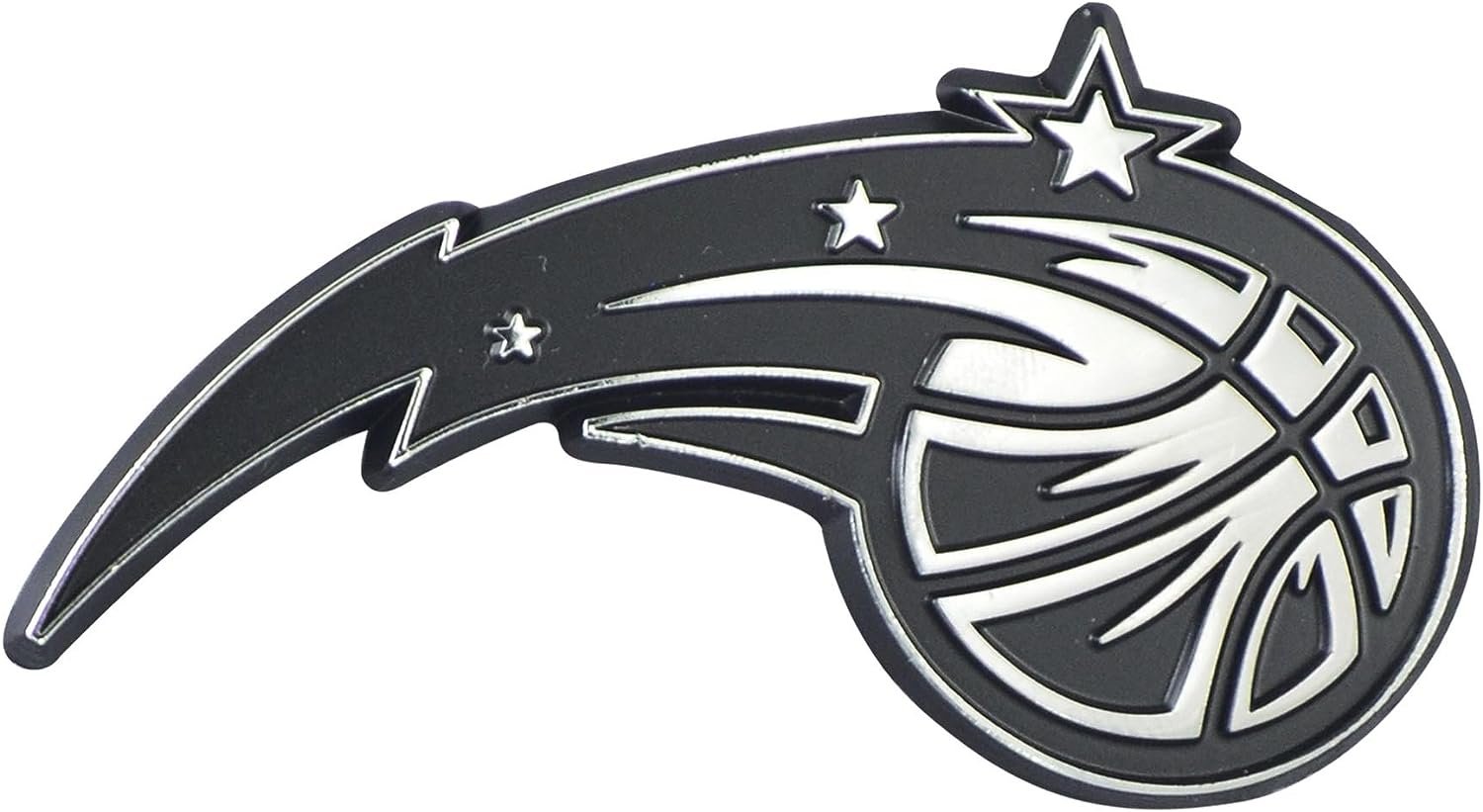 Orlando Magic Solid Metal Raised Auto Emblem Decal Adhesive Backing