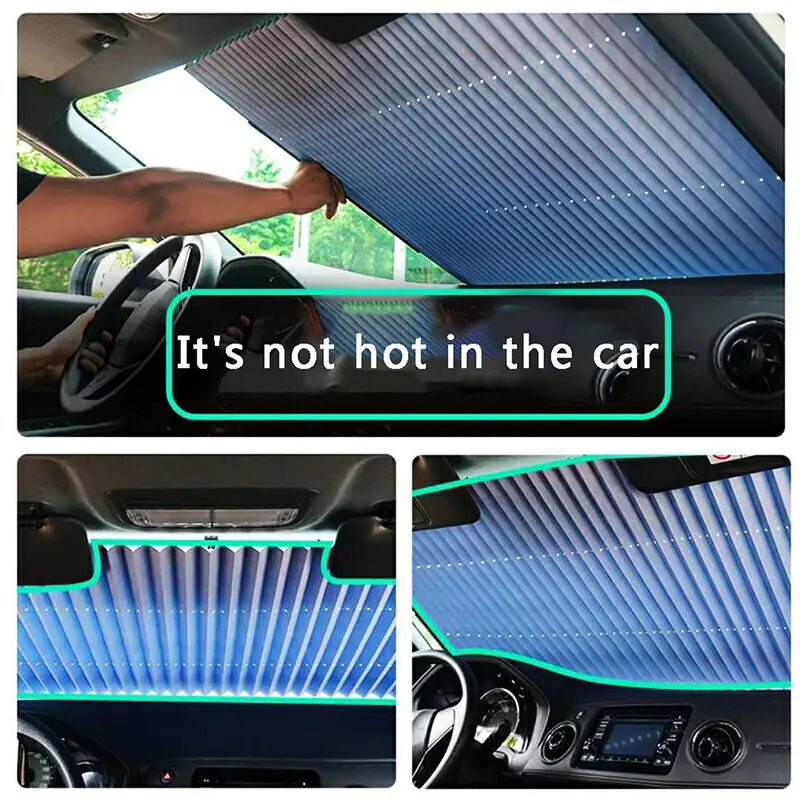 Retractable Car Windshield Sun Shade