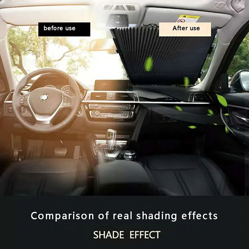 Retractable Car Windshield Sun Shade