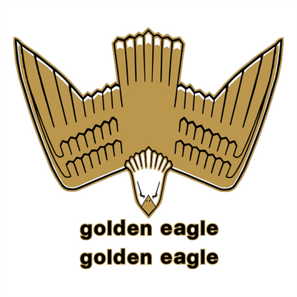 Retro Golden Eagle Graphics Set – Hood Decal & Jeep Name Kit | Classic Golden Eagle Style for Jeep Models | Premium 3M Vinyl