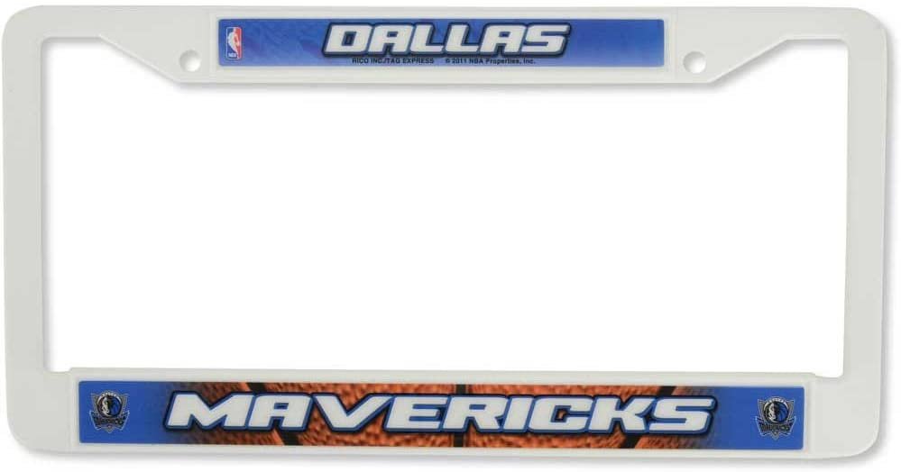 Rico Dallas Mavericks NBA Plastic Auto License Plate Frame