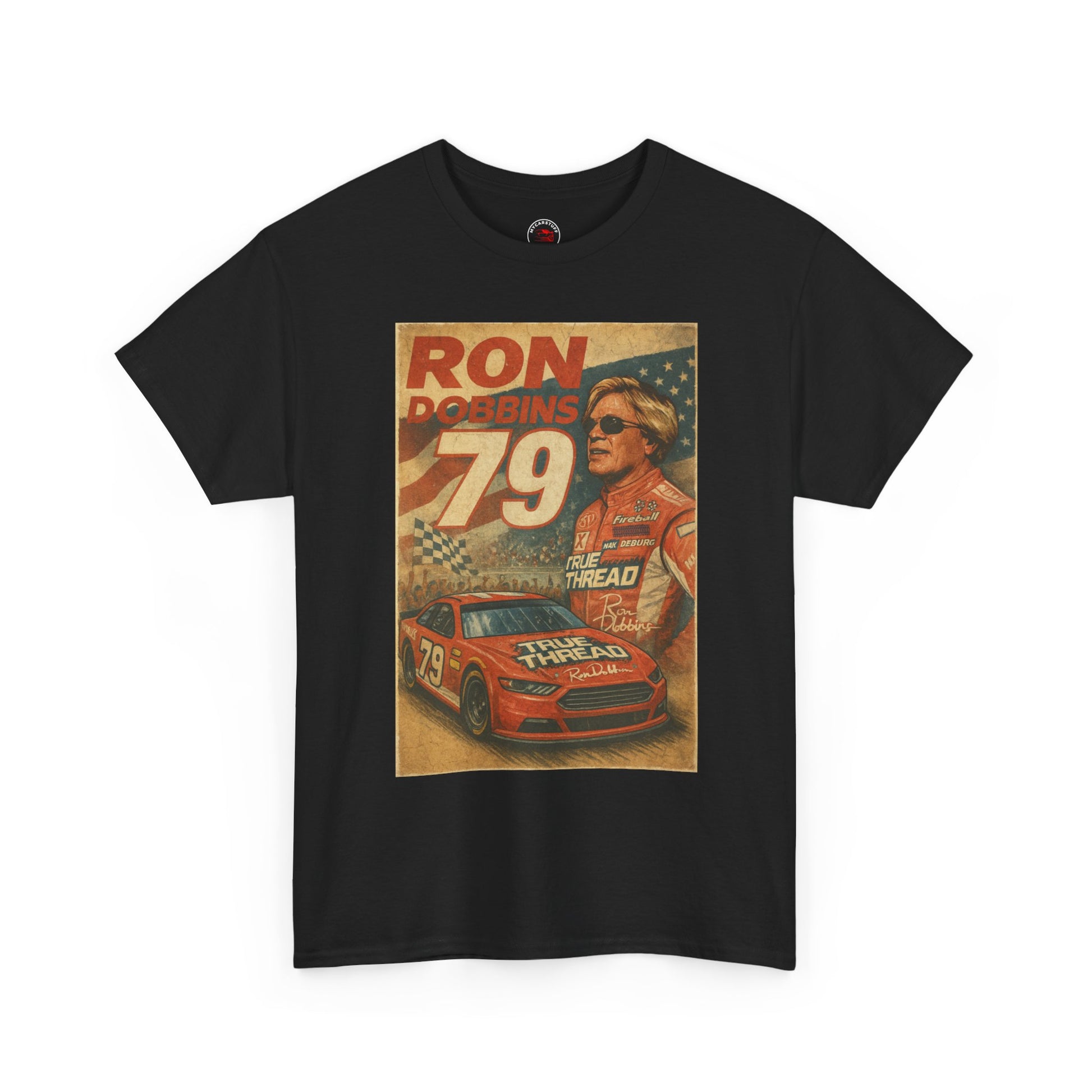 Ron Dobbins #79 Vintage Racing Tribute Tee – Classic Heavy Cotton