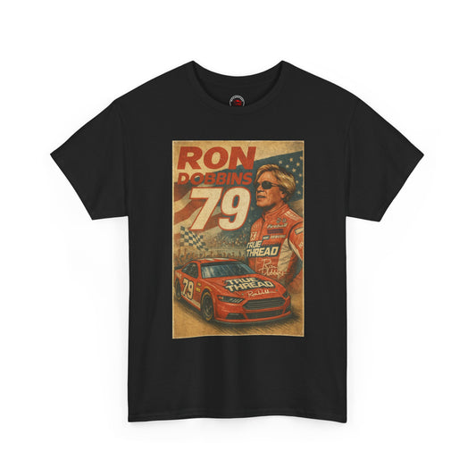 Ron Dobbins #79 Vintage Racing Tribute Tee – Classic Heavy Cotton