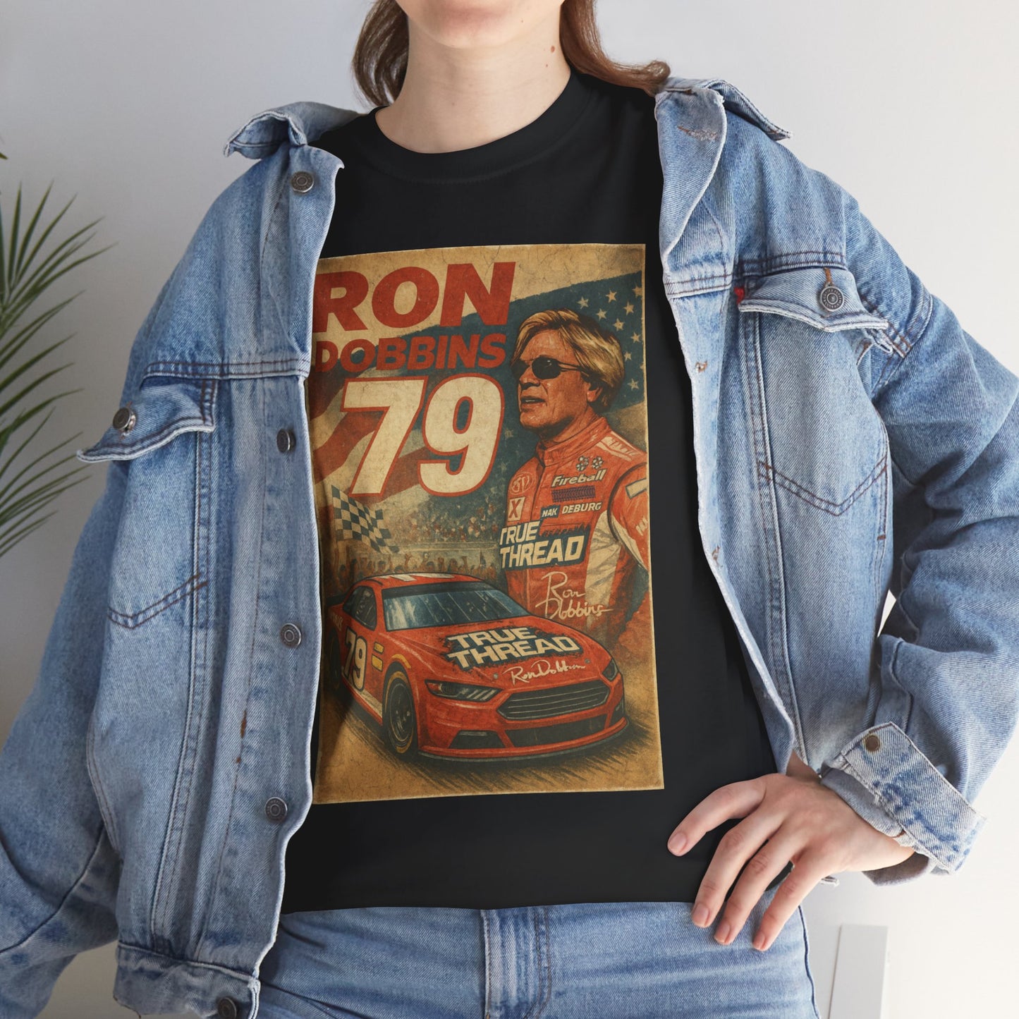 Ron Dobbins #79 Vintage Racing Tribute Tee – Classic Heavy Cotton
