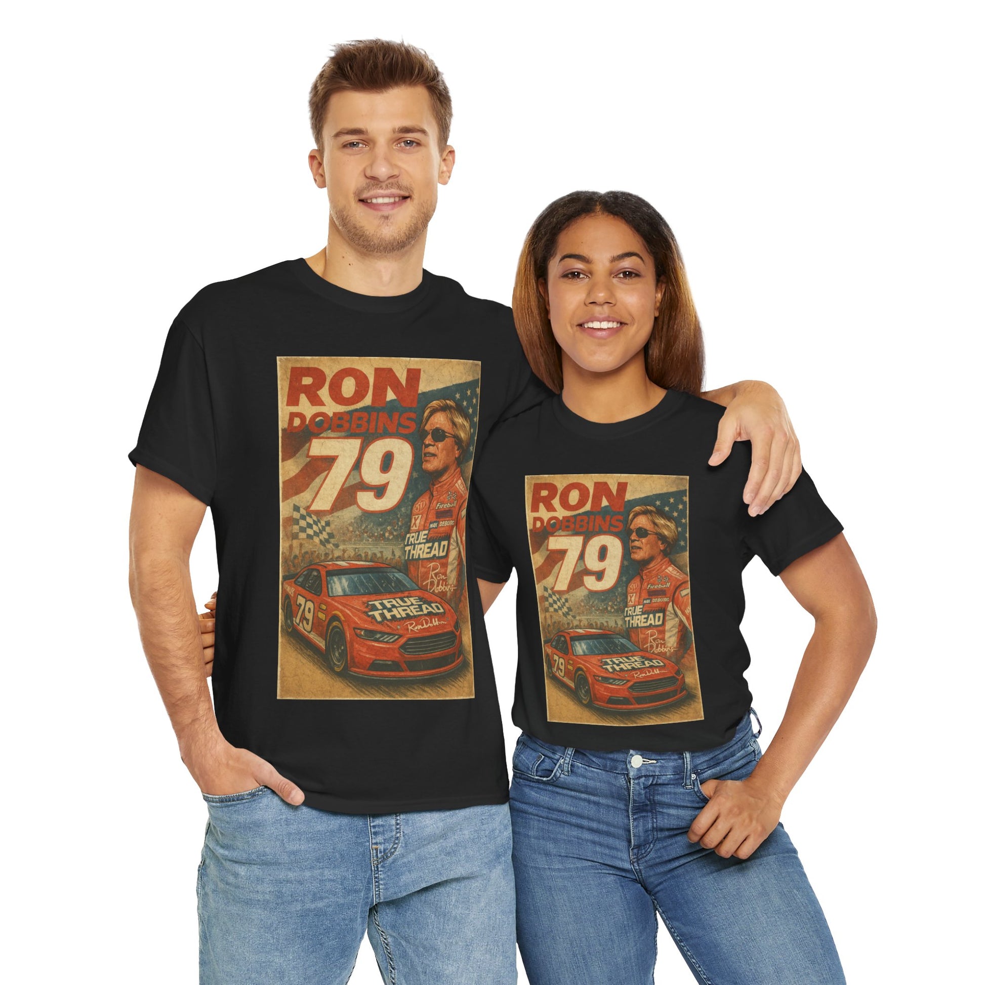 Ron Dobbins #79 Vintage Racing Tribute Tee – Classic Heavy Cotton
