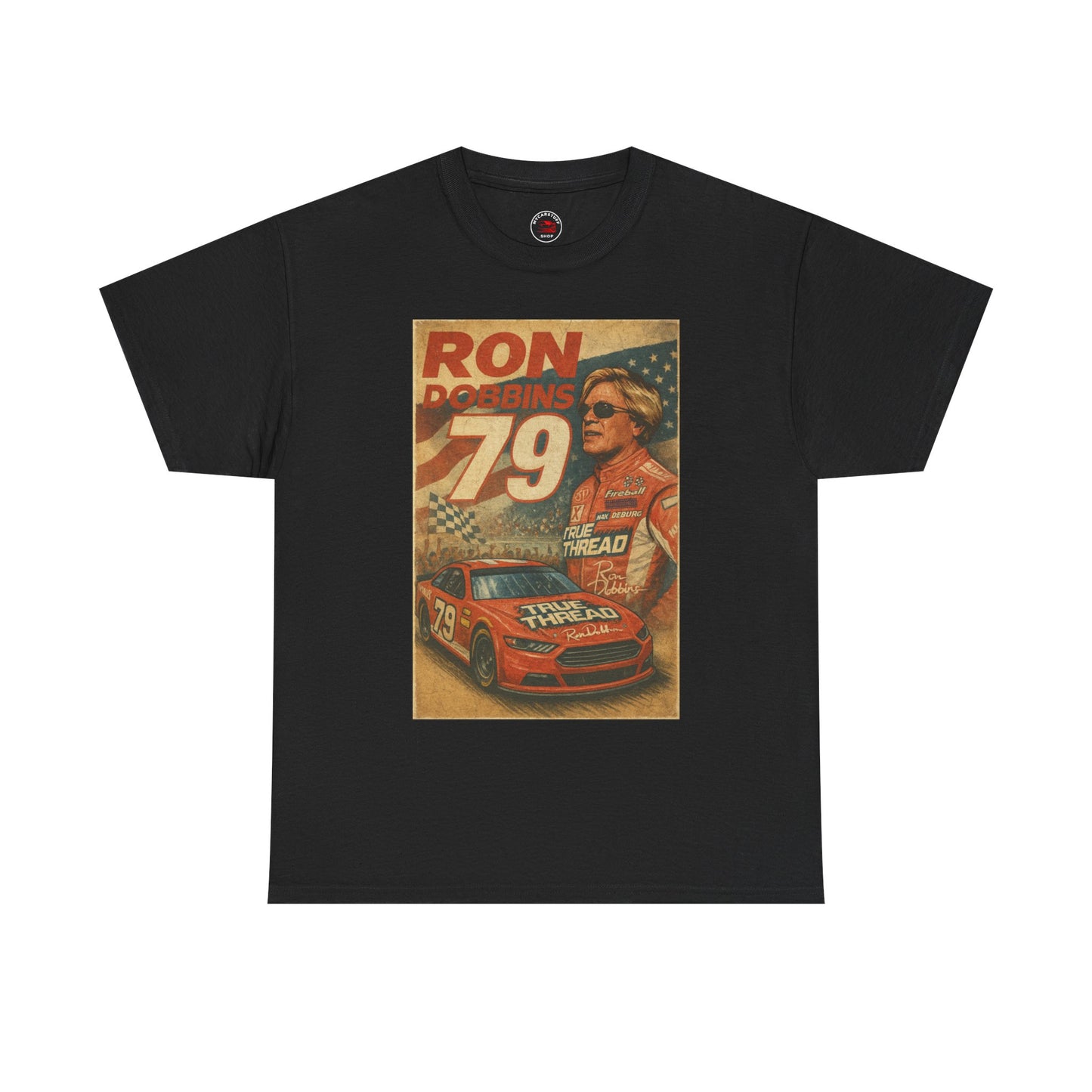 Ron Dobbins #79 Vintage Racing Tribute Tee – Classic Heavy Cotton
