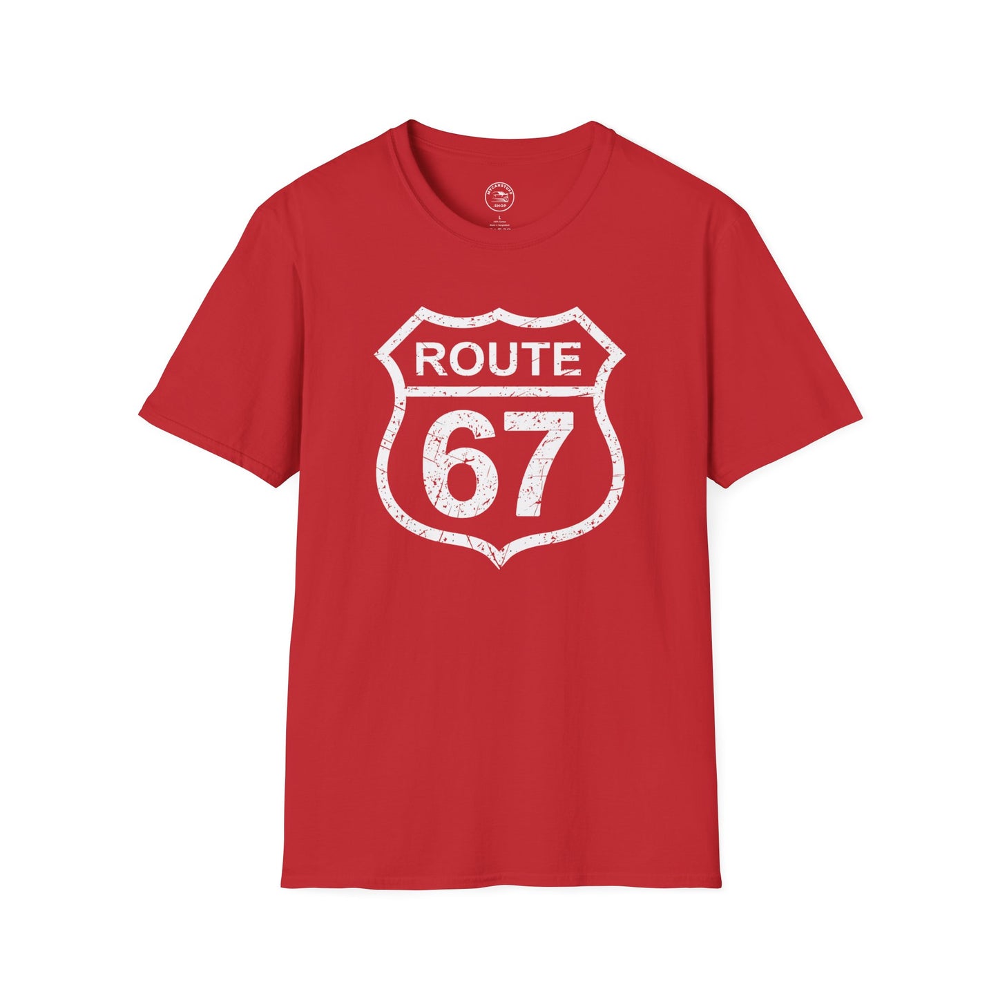 Route 67 Vintage Highway Shield Unisex T-Shirt | Softstyle® Comfort Tee