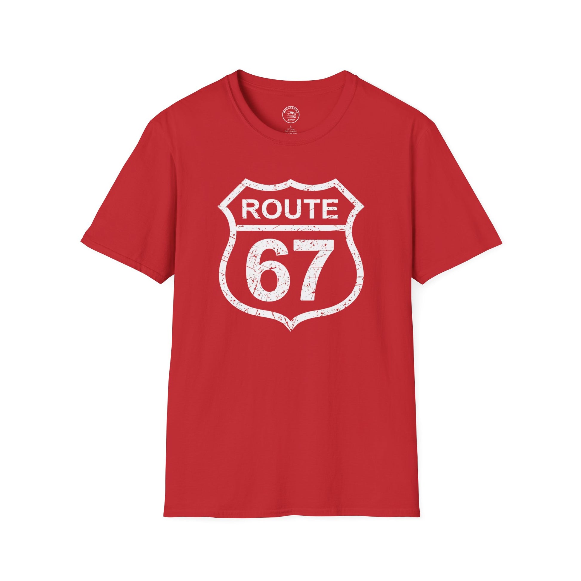 Route 67 Vintage Highway Shield Unisex T-Shirt | Softstyle® Comfort Tee