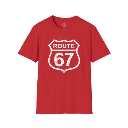 Route 67 Vintage Highway Shield Unisex T-Shirt | Softstyle® Comfort Tee