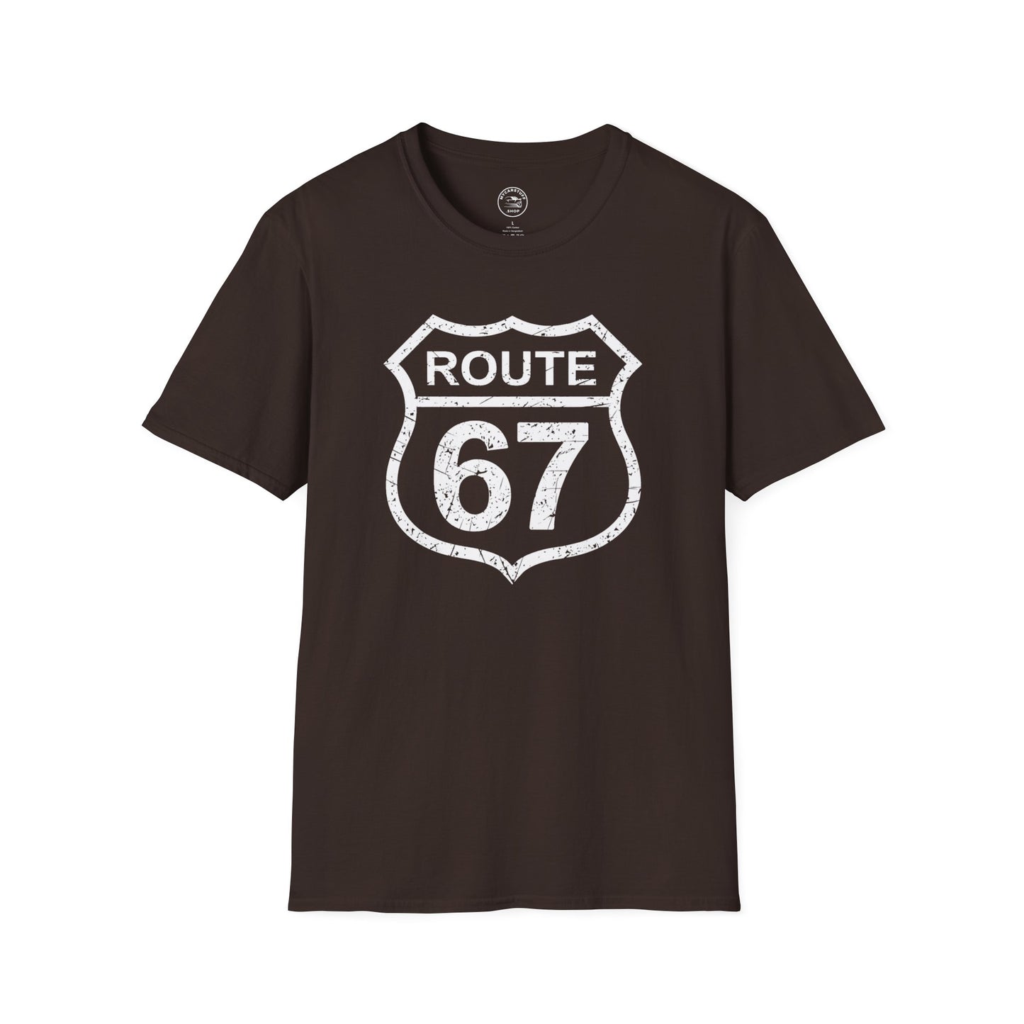 Route 67 Vintage Highway Shield Unisex T-Shirt | Softstyle® Comfort Tee
