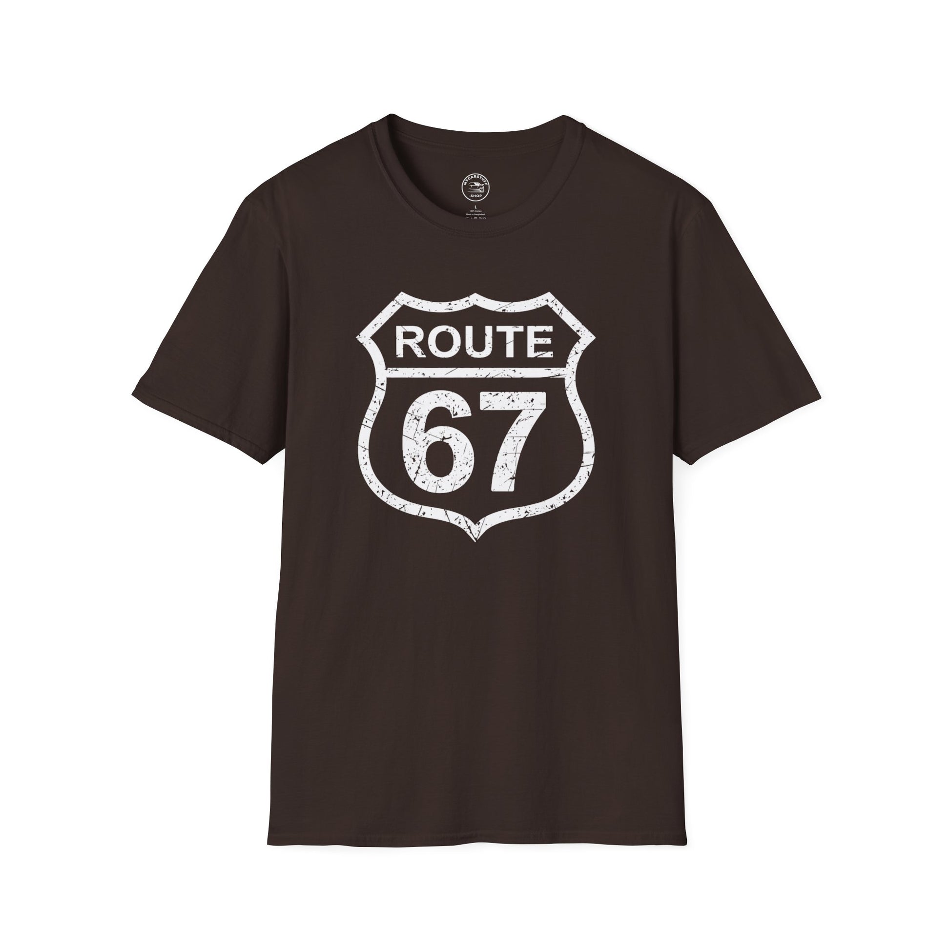 Route 67 Vintage Highway Shield Unisex T-Shirt | Softstyle® Comfort Tee