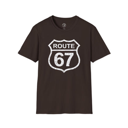 Route 67 Vintage Highway Shield Unisex T-Shirt | Softstyle® Comfort Tee