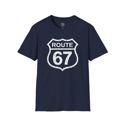 Route 67 Vintage Highway Shield Unisex T-Shirt | Softstyle® Comfort Tee