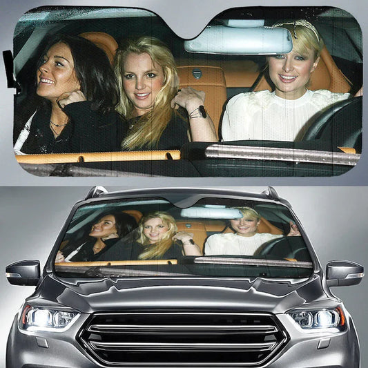 Lindsay Lohan, Britney Spears, Paris Hilton Car Sun Shade