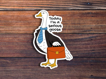 Serious Goose Sticker