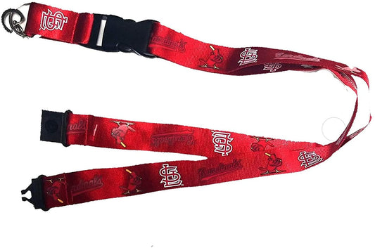 St Louis Cardinals Cooperstown Retro Logo Lanyard Keychain Double Sided Breakaway Safety Design Adult 18 Inch