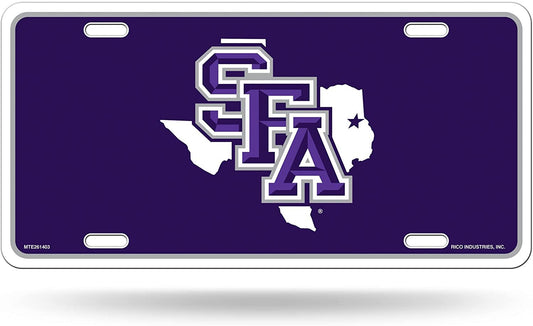 Stephen F Austin University Lumberjacks Metal Auto Tag License Plate, Logo Design, 6x12 Inch