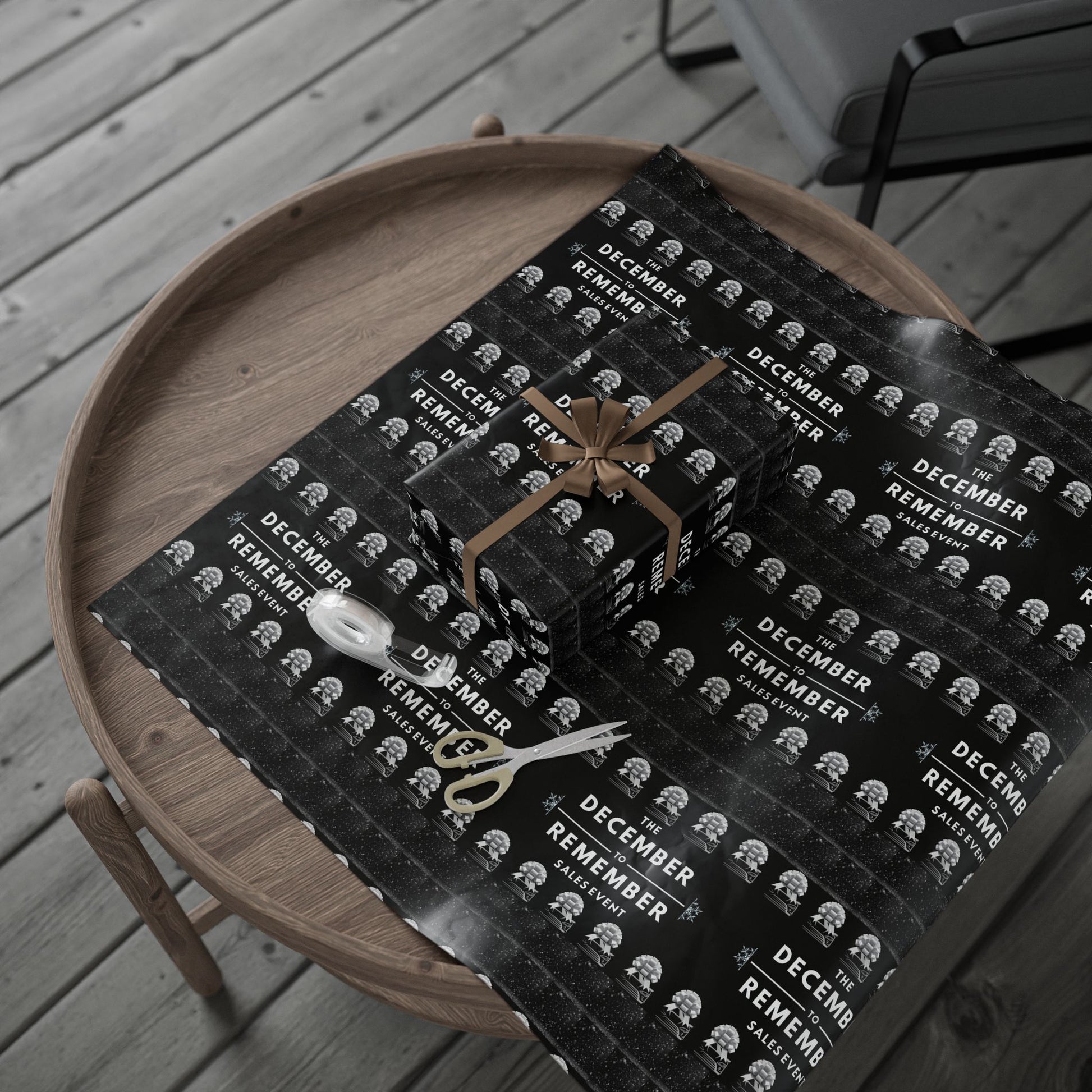 The December to Remember Sales Event Holiday Wrapping Paper – Festive Christmas Gift Wrap for Car Lovers