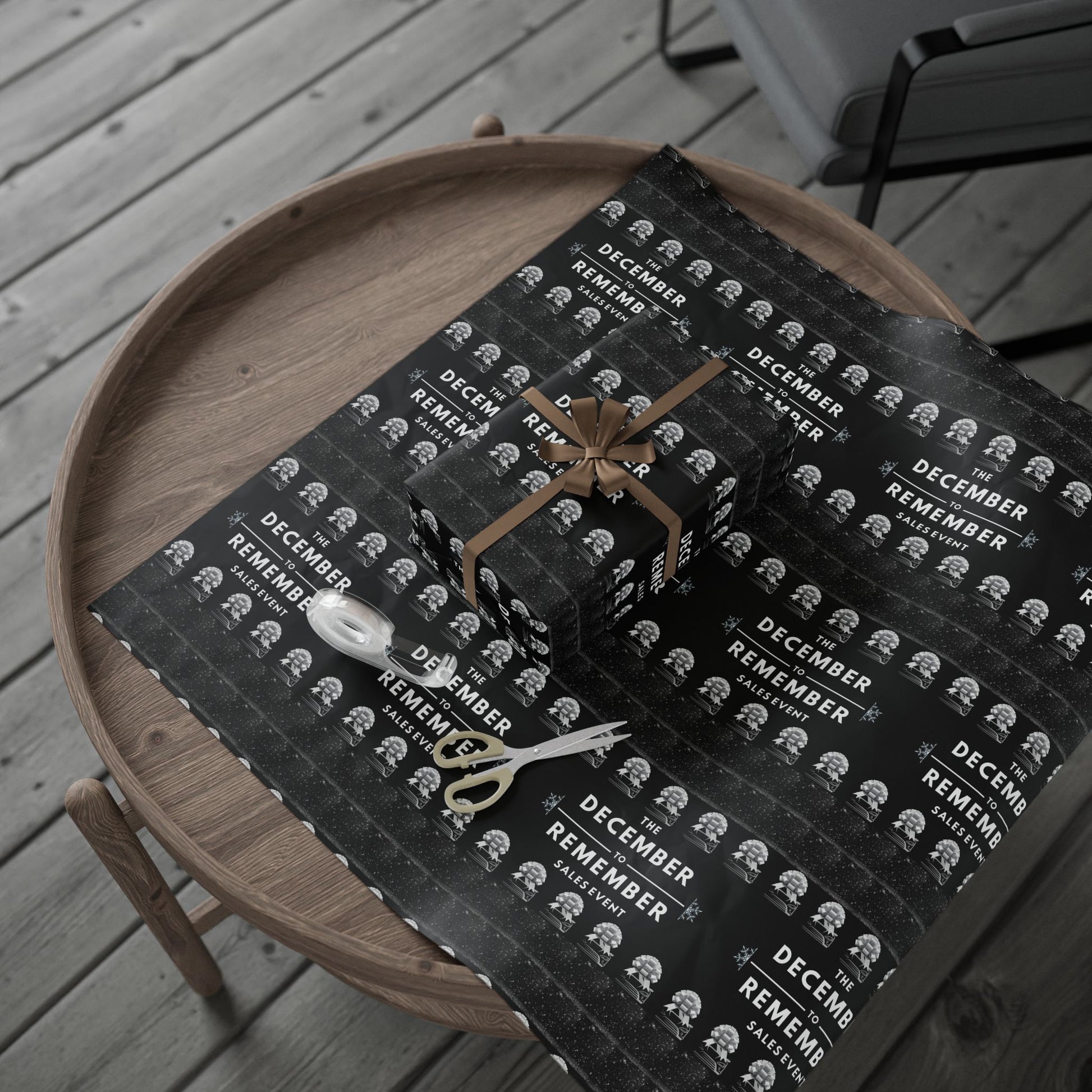 The December to Remember Sales Event Holiday Wrapping Paper – Festive Christmas Gift Wrap for Car Lovers