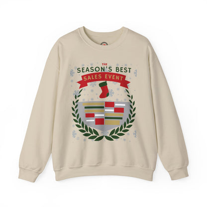 The Season's Best Sales Event Holiday Sweatshirt – Unisex Heavy Blend™ Crewneck