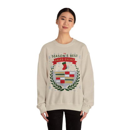 The Season's Best Sales Event Holiday Sweatshirt – Unisex Heavy Blend™ Crewneck