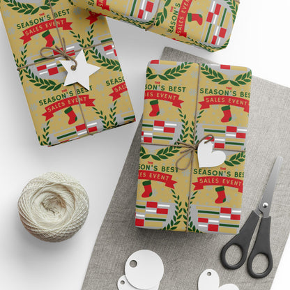 The Season's Best Sales Event Holiday Wrapping Paper – Festive Christmas Gift Wrap for Car Lovers