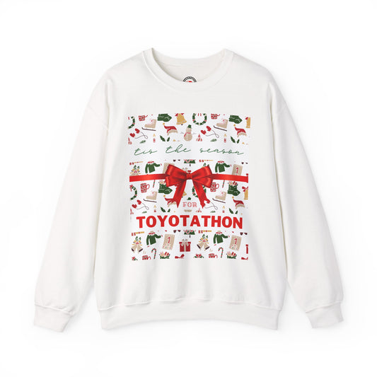 Toyotathon Holiday Sweater – Unisex Heavy Blend™ Crewneck Sweatshirt | Holiday Car Lover Gift