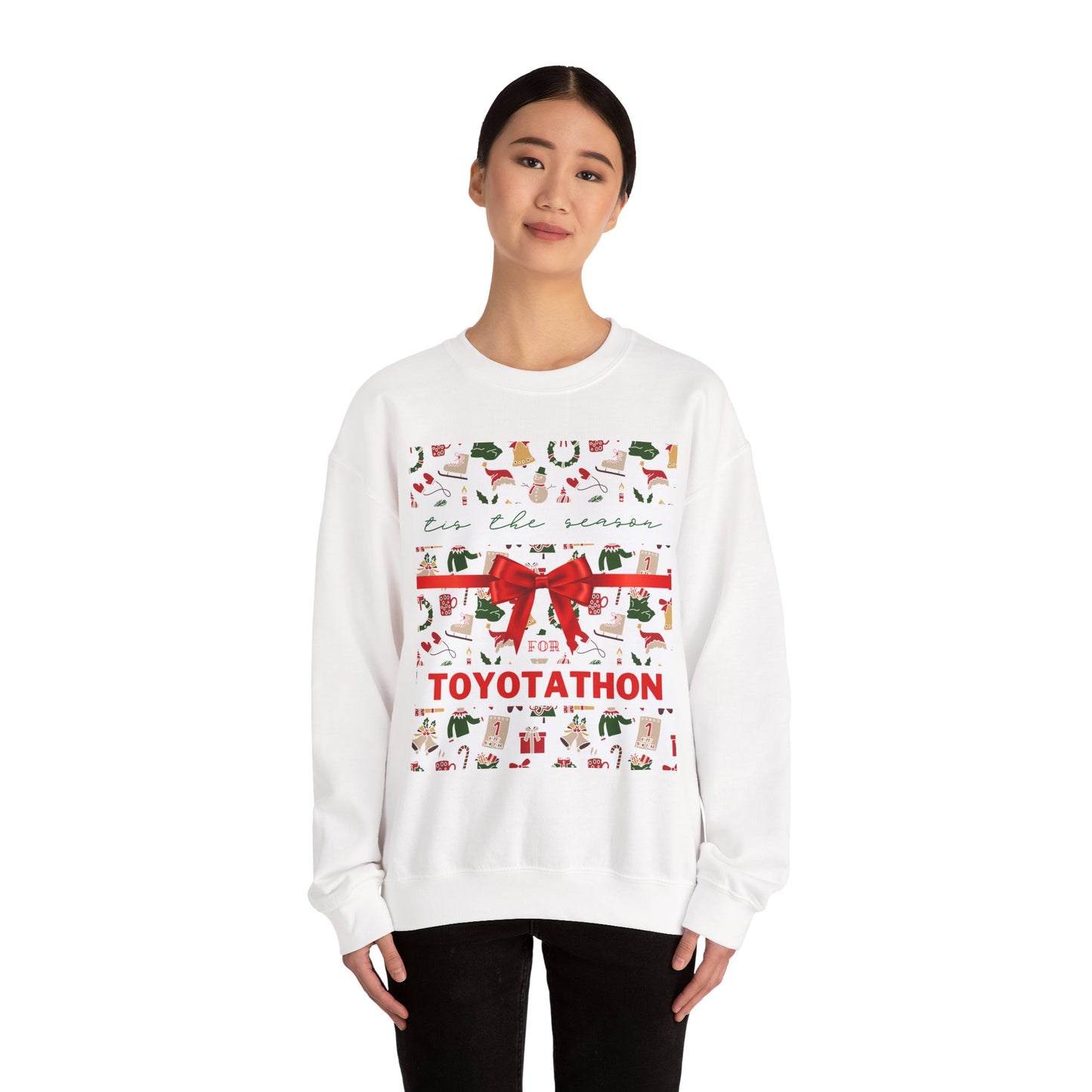 Toyotathon Holiday Sweater – Unisex Heavy Blend™ Crewneck Sweatshirt | Holiday Car Lover Gift