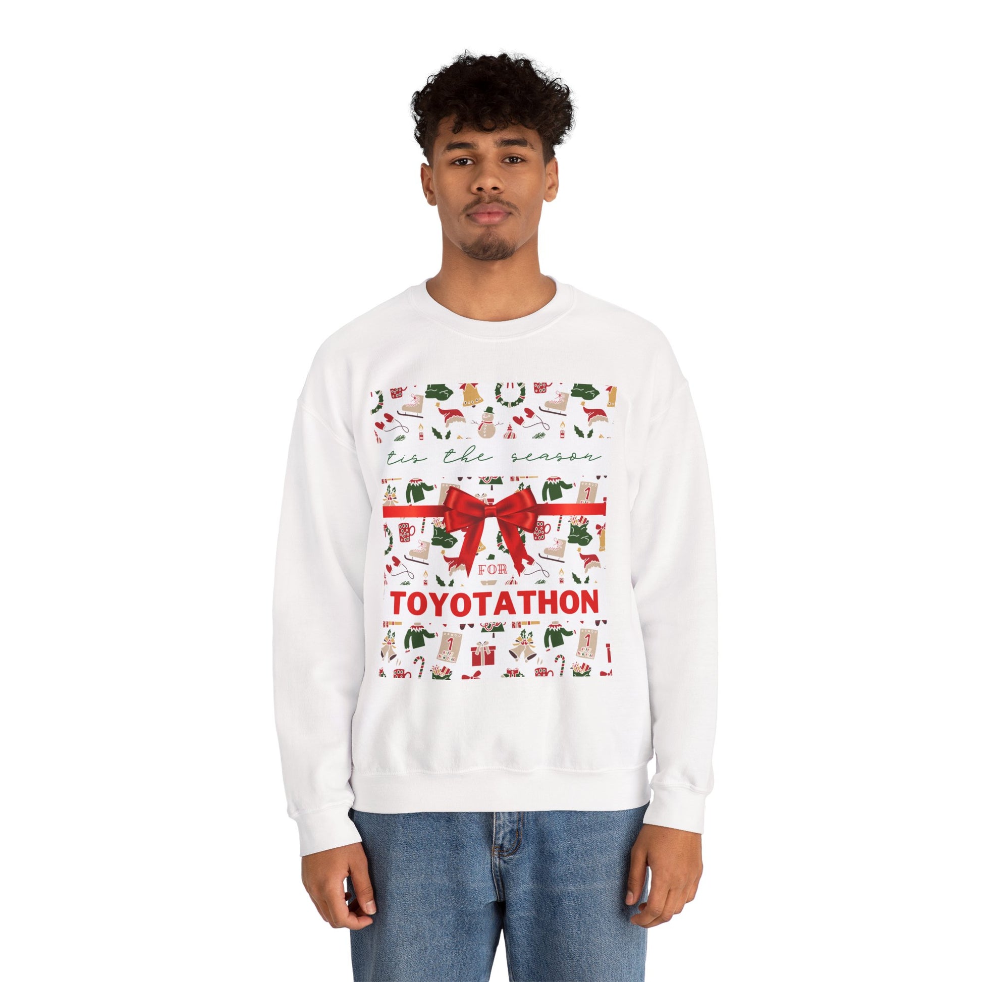 Toyotathon Holiday Sweater – Unisex Heavy Blend™ Crewneck Sweatshirt | Holiday Car Lover Gift