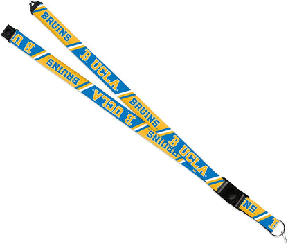 UCLA Bruins Lanyard Keychain Double Sided 18 Inch Button Clip Safety Breakaway