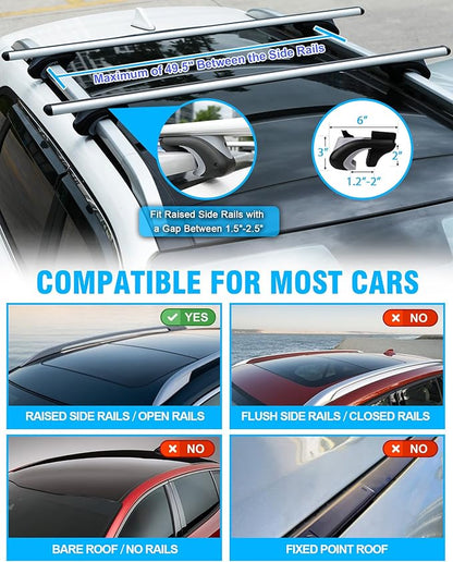 Universal Car Roof Rack Cross Bars