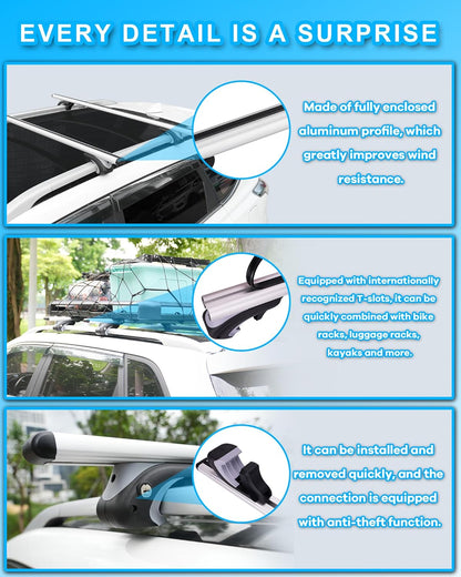 Universal Car Roof Rack Cross Bars