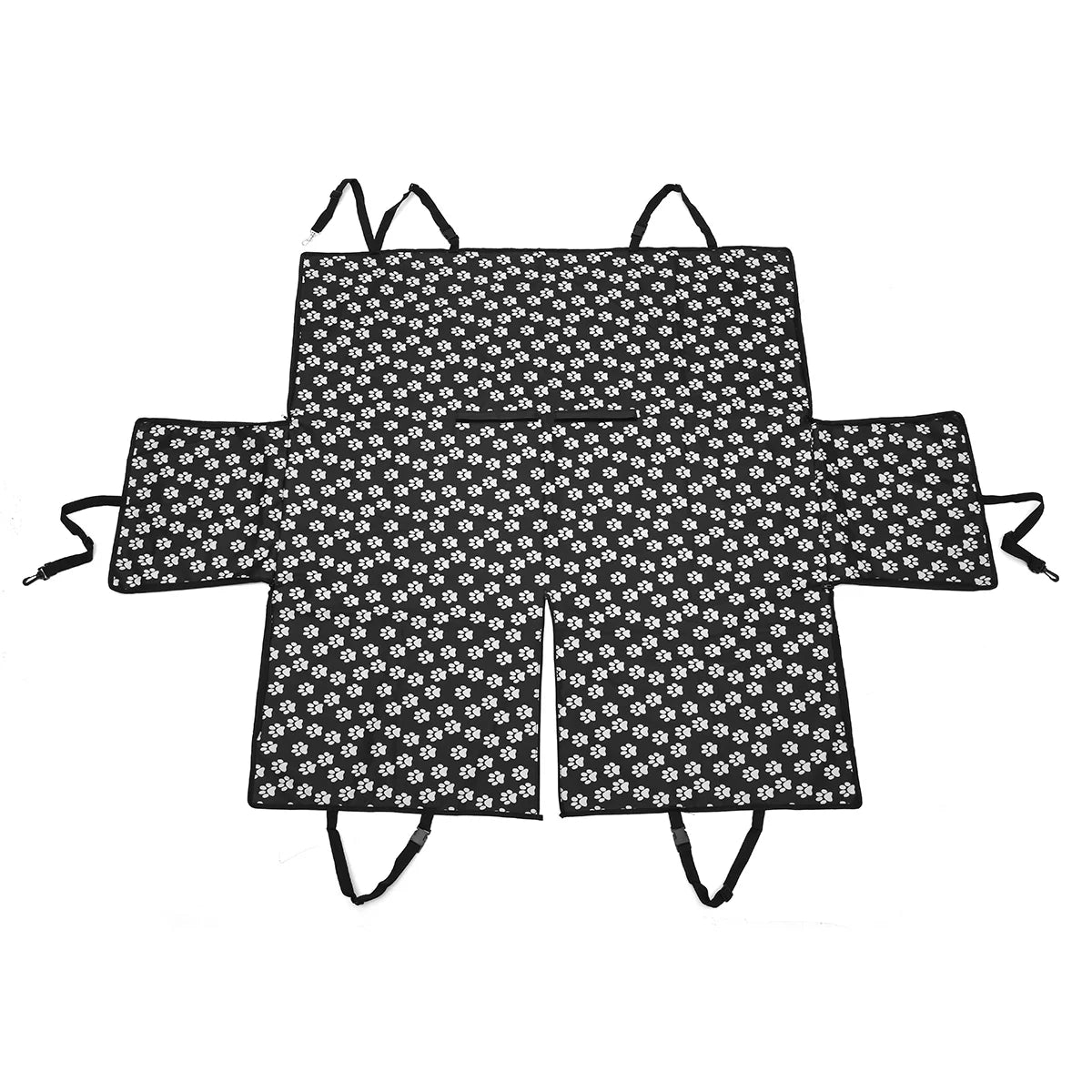 Universal Waterproof Back Car Hammock Pet Protector Cover for Animal Lovers with Paw Print Design
