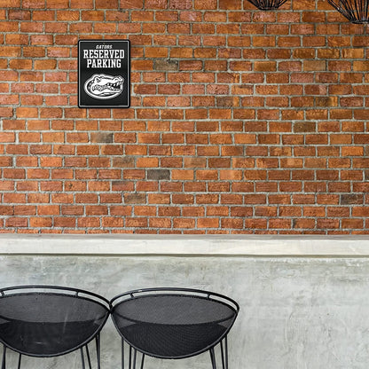 University of Florida Gators Metal Parking Sign, Carbon Fiber Design 8.5x11 Inch