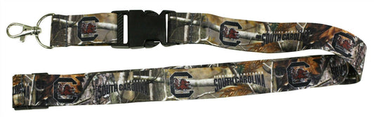 University of South Carolina Gamecocks CamoLanyard Keychain Double Sided Breakaway Safety Design Adult 18 Inch