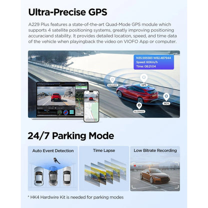 VIOFO A229 Plus 2CH Dual 2K STARVIS 2 Dash Cam