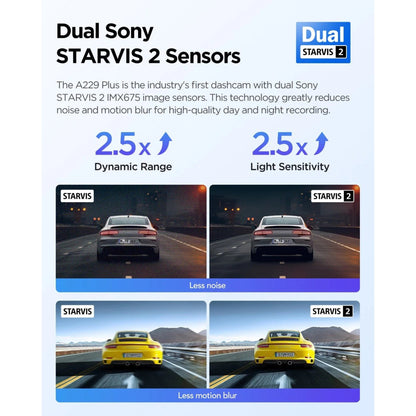 VIOFO A229 Plus 2CH Dual 2K STARVIS 2 Dash Cam