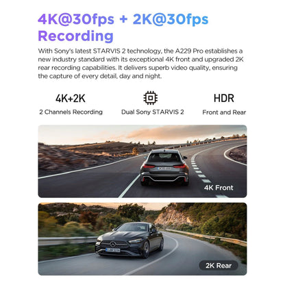 VIOFO A229 Pro 2CH sample footage from the 4K front and 2K rear cameras