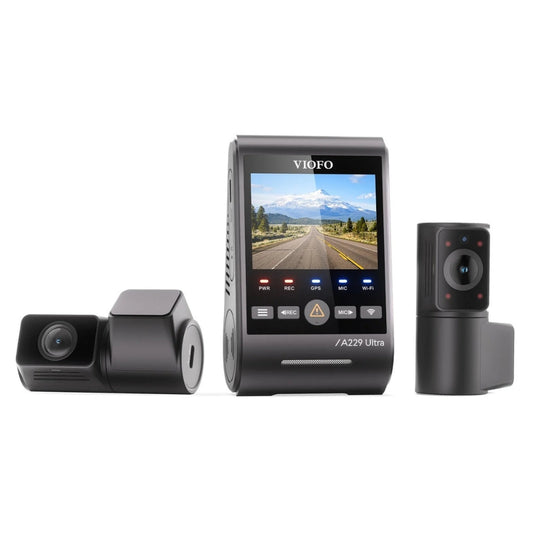 VIOFO A229 Ultra 3CH front camera with rear and infrared cabin cameras