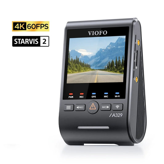 VIOFO A329S front dash cam with 4K 60FPS and STARVIS 2 badges
