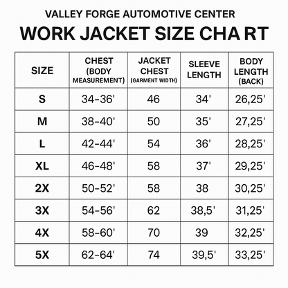 Valley Forge Automotive Center Jacket – Unisex Car Enthusiast Jacket