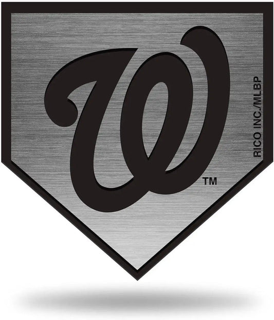 Washington Nationals Solid Metal Auto Emblem Antique Nickel for Car/Truck/SUV