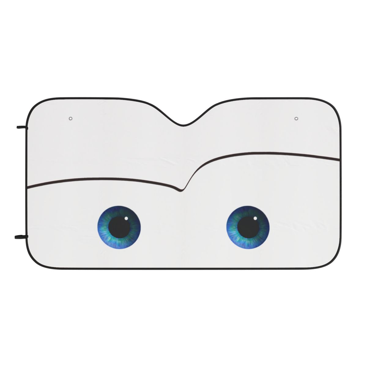 Car Eyes Sun Shade (30" x 55") – Funny Windshield Sunshade UV Protection for Cars, SUVs & Trucks | Foldable Heat Blocker Interior Protector