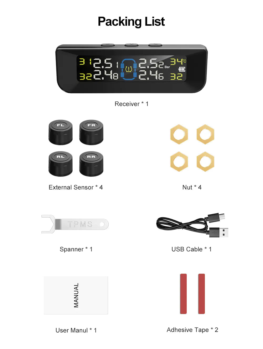 TPMS with External Sensors