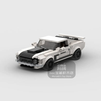 MOC Ford 1969 Mustang Building Blocks Brick