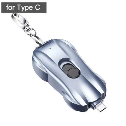 Compact Keychain Emergency Phone Charger Power Bank