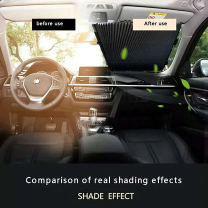 Retractable Car Windshield Sun Shade