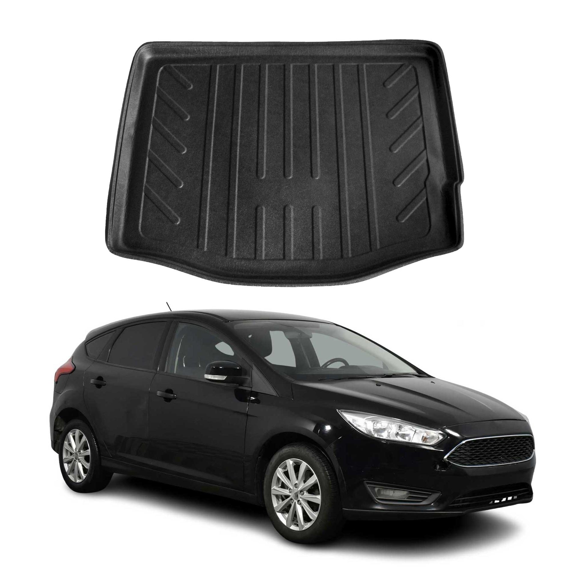 2012-2018 Ford Focus Hatchback Cargo Liner Trunk Mat All Weather Black 1