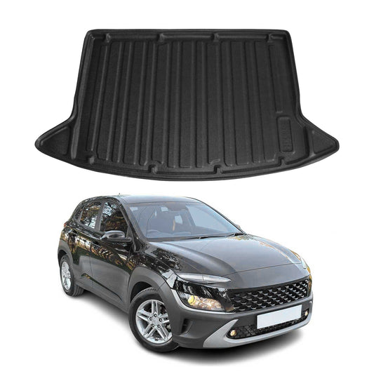 2018-2023 Hyundai Kona Cargo Liner Trunk Mat All Weather Black 1