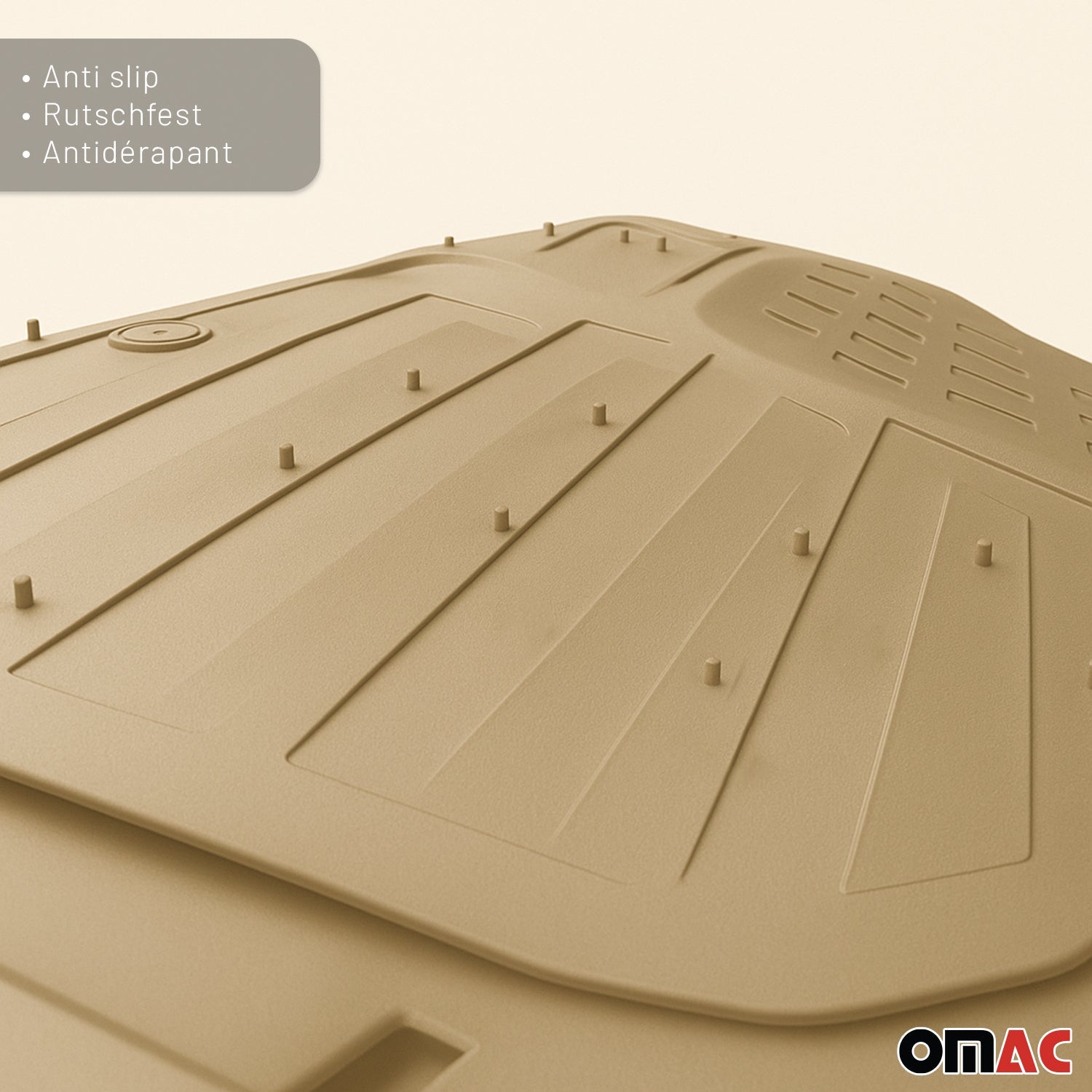 Honda Accord Heavy Duty Trim to fit Floor Mats Liner Tan All Weather 4Pcs 10